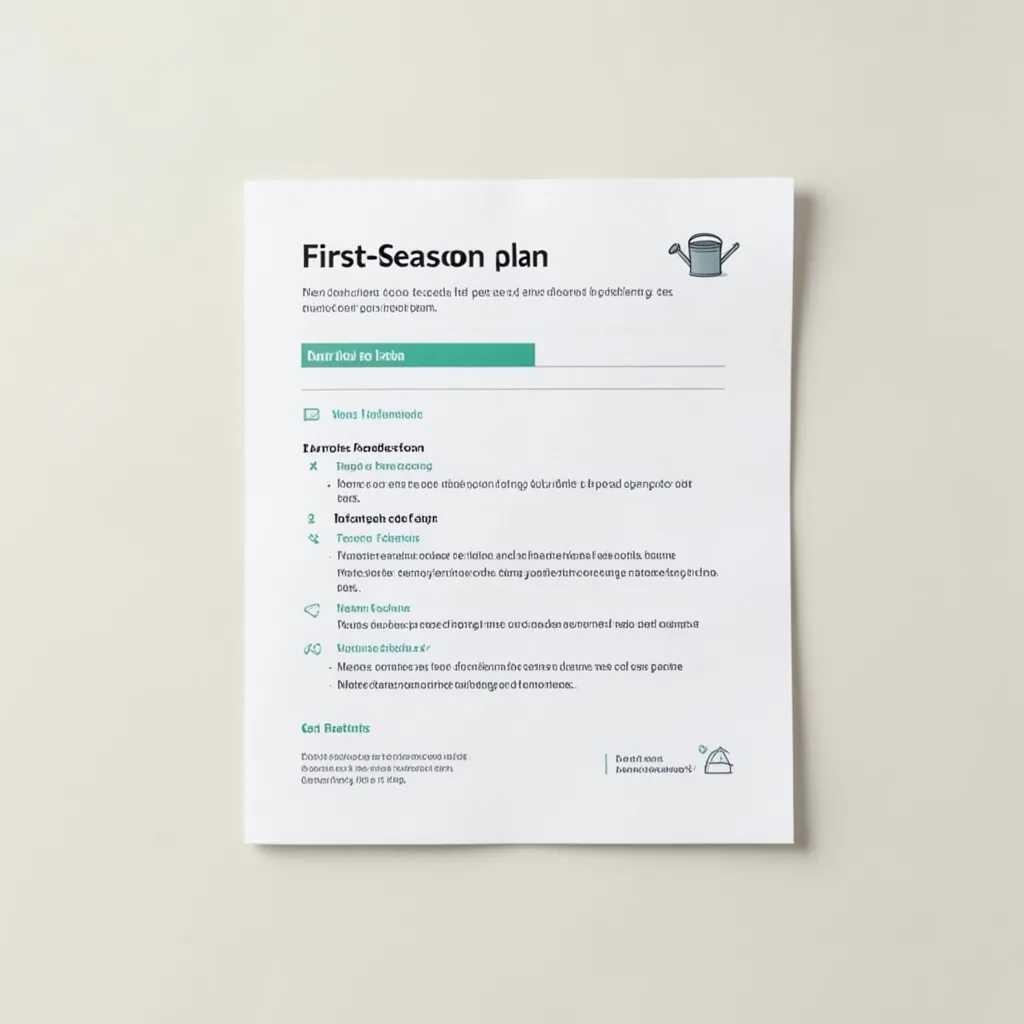 First-season care plan